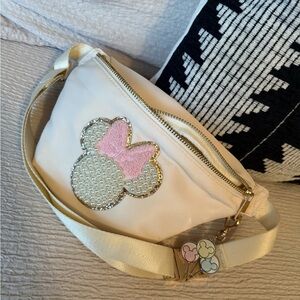 Cream Minnie Mouse Belt Bag